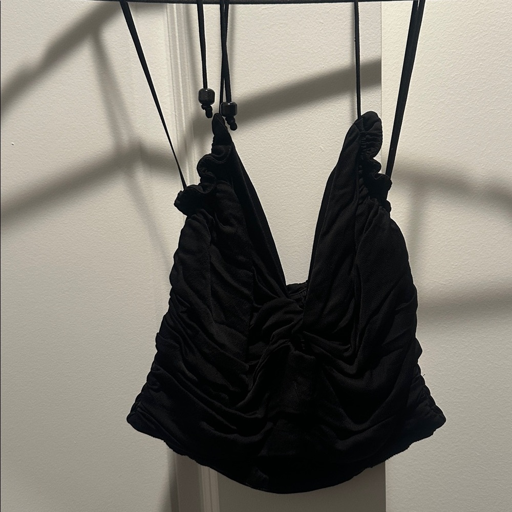 Zara Black Crop Top
